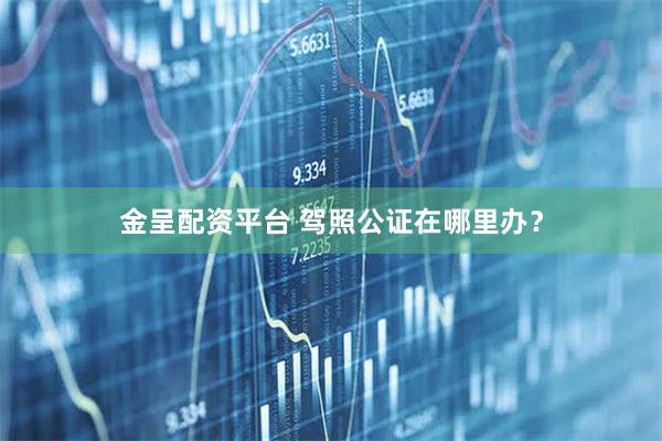 金呈配资平台 驾照公证在哪里办？